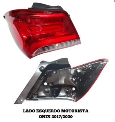 lanterna traseira Chevrolet Onix bicolor lado Esquerdo para os modelos de 2017 a 2019