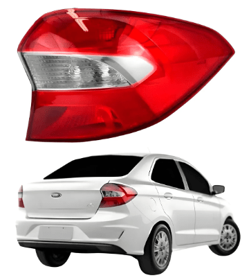 Lanterna Traseira Ford Ka Sedan Bicolor Lado Direito 2019 Ate 2021