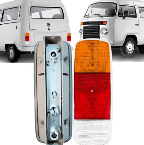 Lanterna Traseira Kombi Clipper 1976 A 1996 Tricolor