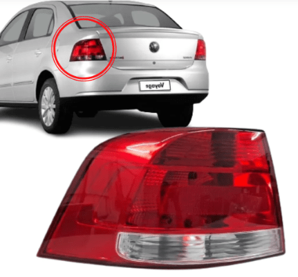 Lanterna Traseira Voyage G5 Bicolor Lado Esquerdo 2008 Ate 2012
