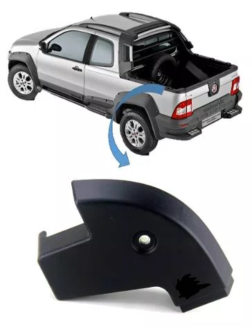 Acabamento Lateral da Cacamba Traseira Esquerda Strada Adv/Locker 2009 a 2013 MOPAR