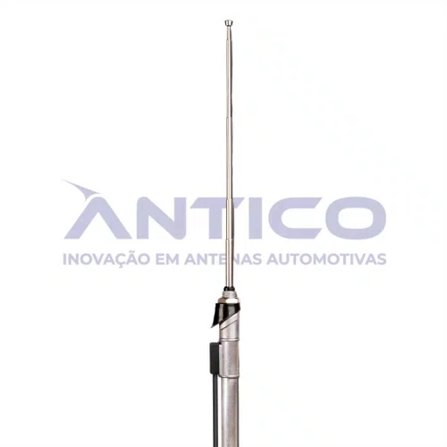 Antena FM Retrtil de 4 Estagios Cromada  VW Fusca / Gol (Ate 1995)