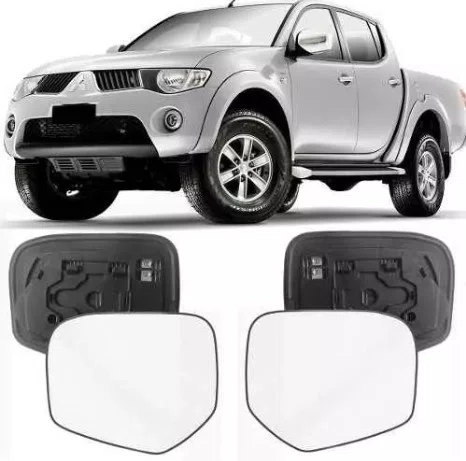 ESPELHO RETROVISOR L200 2008 A 2024 COM BASE LADO ESQUERDO