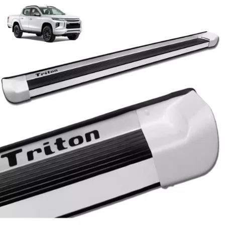 Estribo Lateral Branco - Mitsubishi L200 Triton (2018 a 2023)