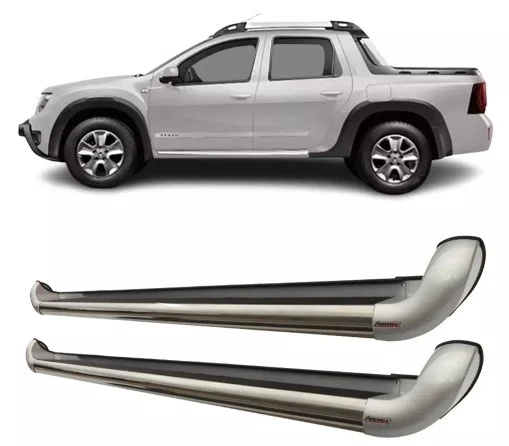 Estribo Lateral Prata Etoi - Renault Oroch (2016 a 2022)