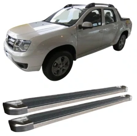 Estribo Lateral Prata Etoi - Renault Oroch (2016 a 2022)