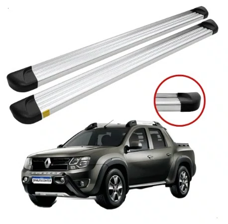 Estribo Lateral Prata - Renault Oroch (Todos os Anos)