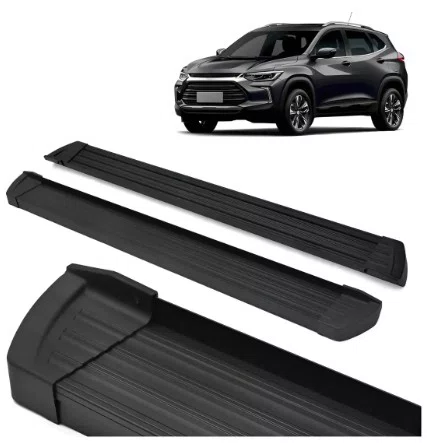Estribo Lateral Slim Alumnio Preto - Chevrolet Tracker Premier (2023 a 2026)