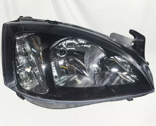 Farol Chevrolet Corsa / Montana Mascara Negra Lado Direito 2008 ate 2012
