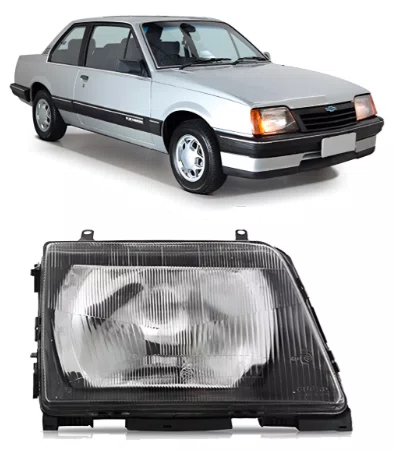 Farol Chevrolet Monza anos 1988 ate 1990 Lado Direito