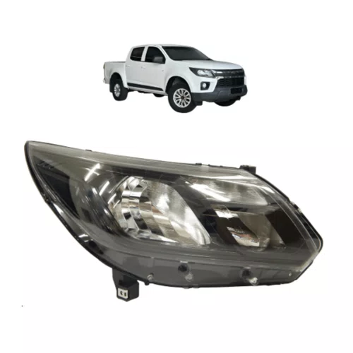 Farol Chevrolet S10 2017 ate 2023 Sem Led Friso Cromado Lado Direito