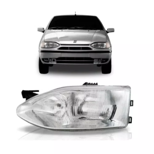 Farol Fiat Palio ano 1999 at 2000 biparabolico Lado Esquerdo