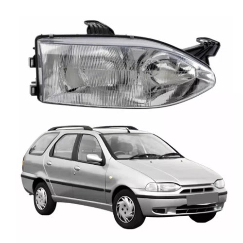 Farol Fiat Palio ano 1999 ate 2000 biparabolico Lado Direito
