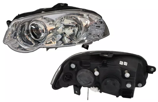 Farol Fiat Palio Preto Canhao Cromado Lado Esquerdo 2010 ate 2012