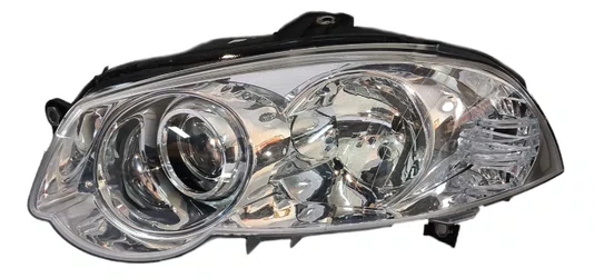 Farol Fiat Palio Preto Canhao Cromado Lado Esquerdo 2010 ate 2012