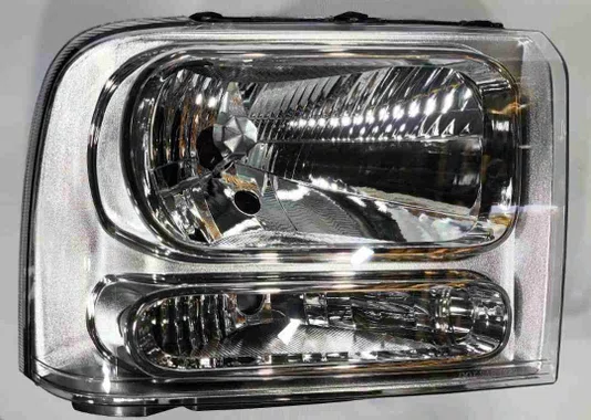 Farol Ford F250 Com Pisca Cromado Lado Direito 2006 Ate 2014