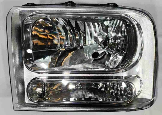 Farol Ford F250 Com Pisca Cromado Lado Esquerdo 2006 Ate 2014