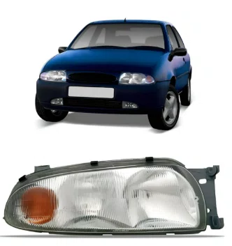 Farol Ford Fiesta Com Pisca Ambar Lado Direito 1996 Ate 1999