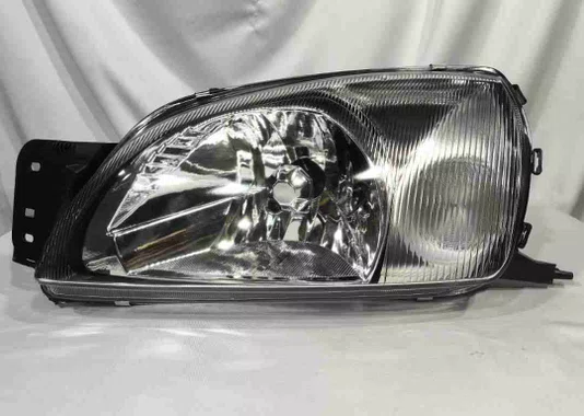 Farol Ford Fiesta Com Pisca Cromado Lado Esquerdo 2000 Ate 2002
