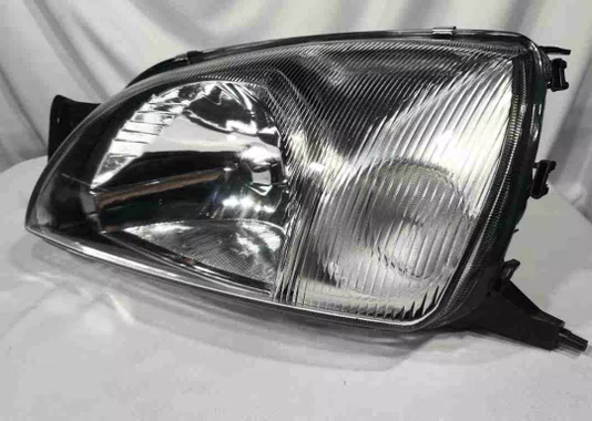 Farol Ford Fiesta Com Pisca Cromado Lado Esquerdo 2000 Ate 2002