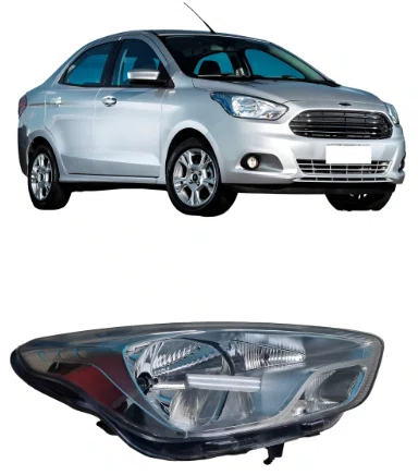 Farol Ford Ka 2015 ate 2018 Cromado Lado Direito/passageiro