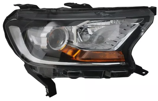 Farol Ford Ranger 2017 ate 2023 Pisca Ambar com Projetor Manual Lado Direito