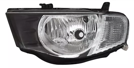 Farol Mitsubishi L200 Triton 2008 at 2017 cromado Lado esquerdo