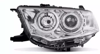 Farol Mitsubishi L200 Triton 2013 a 2017 / Pajero dakar 2009 a 2015 cromado Lado esquerdo
