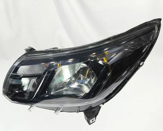 Farol Principal Chevrolet S10 Mascara Negra / Friso Cromado Lado Esquerdo 2017 ate 2025