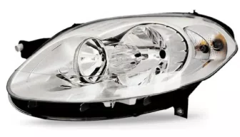 Farol Principal Fiat Palio Mascara Duplo Cromado Lado Esquerdo de 2012 ate 2017