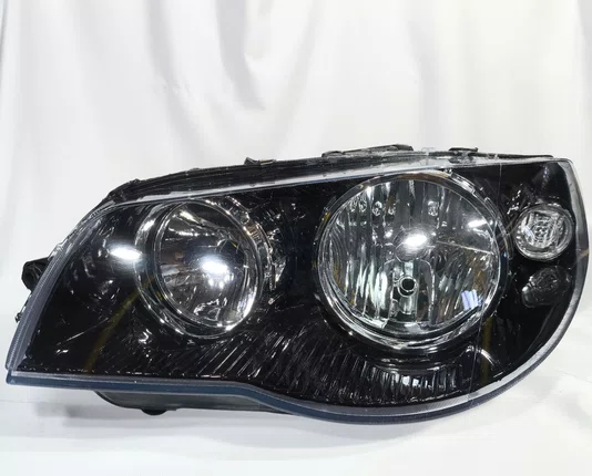 Farol Principal Fiat Palio / Siena / Strada Canhao Preto Cromado Lado Esquerdo de 2004 ate 2016