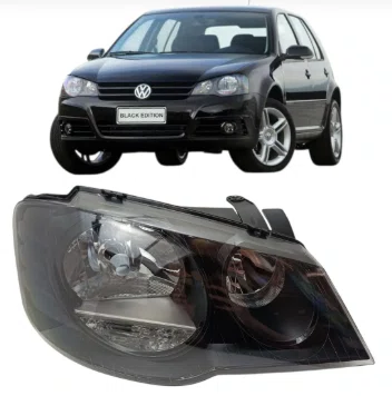Farol Principal Golf Mascara Negra Lado Direito 2006 Ate 2013