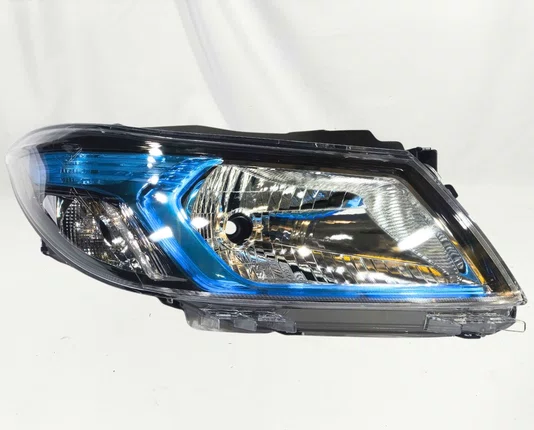 Farol Principal Onix Prisma Cromado Mascara Azul Lado Direito 2013 ate 2018