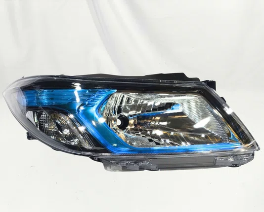 Farol Principal Onix Prisma Cromado Mascara Azul Lado Direito 2013 ate 2018