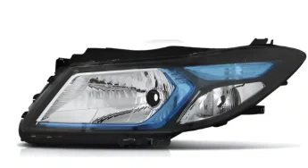 Farol Principal Onix Prisma Cromado Mascara Azul Lado Esquerdo 2013 ate 2018