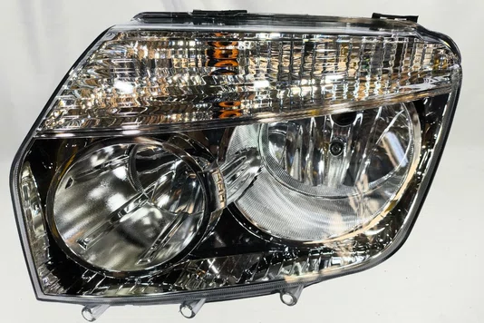 Farol Renault Duster Cromado Lado Esquerdo 2012 Ate 2015