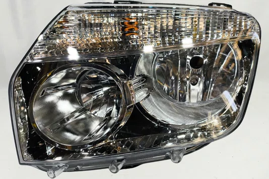 Farol Renault Duster Cromado Lado Esquerdo 2012 Ate 2015
