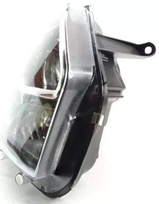 Farol Renault Duster Mascara Negra Cromado Lado Direito 2015 Ate 2018