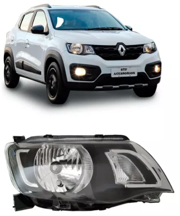 Farol Renault Kwid ano 2017 ate 2021 Lado Direito