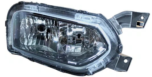 Farol Renault Kwid ano 2022 ate 2025 mascara negra inferior Lado direito