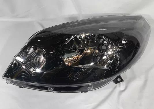 Farol Renault Sandero 2011 at 2014 Mascara Negra Lado Esquerdo