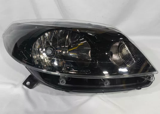 Farol Renault Sandero 2011 ate 2014 Mascara Negra Lado Direito
