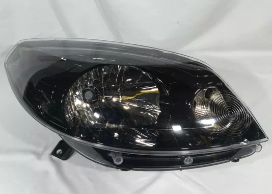 Farol Renault Sandero 2011 ate 2014 Mascara Negra Lado Direito