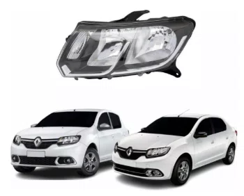 Farol Renault Sandero / Logan 2014 ate 2019 Lado Esquerdo
