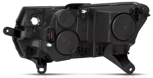 Farol Renault Sandero/Logan Mascara Negra lado Direito 2015 ate 2020