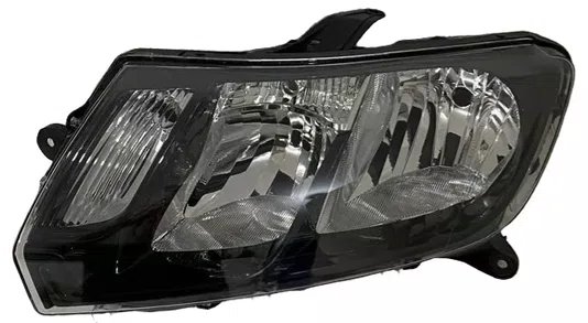 Farol Renault Sandero/Logan Mascara Negra lado esquerdo 2015 ate 2020