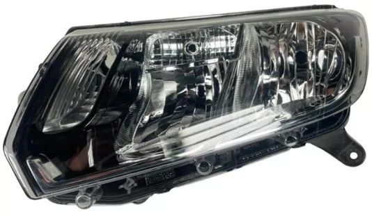 Farol Renault Sandero/Logan Mascara Negra lado esquerdo 2015 ate 2020