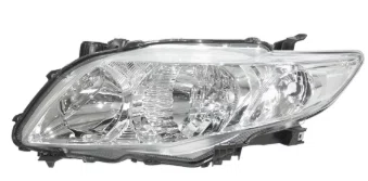 Farol Toyota Corolla 2008 ate 2011 Foco Duplo Mascara Cromada Esquerdo/motorista