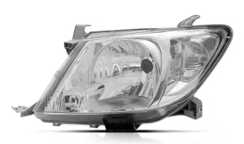 Farol Toyota Hilux 2009 ate 2011 Lado esquerdo Cromado