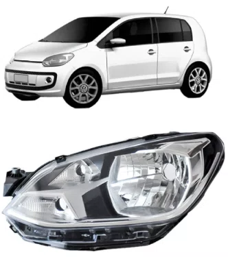 Farol Volkswagen UP Friso Cinza 2017 Ate 2021 Lado Esquerdo